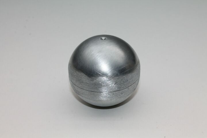 Kugel aus Titanzink,  ohne Wulst, D: 60 mm