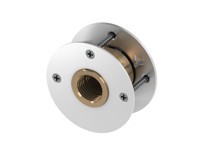 TECEflex Wanddurchführung, mit Druckring, Rotguss, 16 x Rp 1/2"