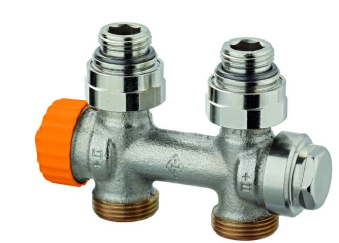 Heimeier Multilux Eclipse, Zweirohrbetrieb, Durchgang, f. HK m. 1/2" IG