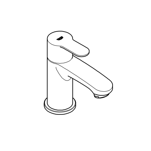 Grohe Standventil Eurostyle C 23039 SpeedClean Mousseur chrom