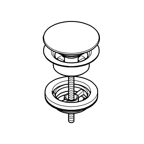 GROHE Ablaufgarnitur 65807