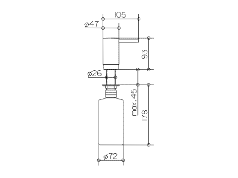 Keuco Elegance 11649, für Einbau, verchromt
