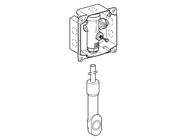 Grohe WC-Druckspüler 37157 Wandeinbau DN20 für Niederdruck mit Vorabsperrung