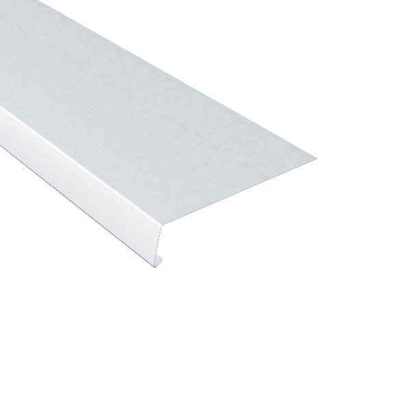 Titanzink-Traufstreifen, glatt, 105°, walzblank, L: 2m