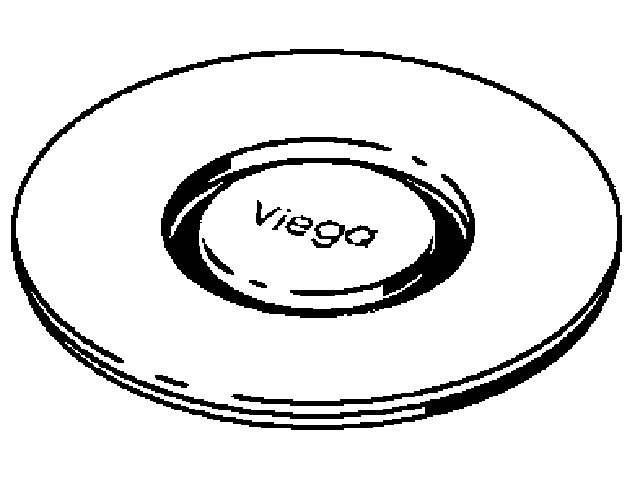 Viega Rost Visign RS15, 4976.30 Du. 110mm, 617165, aus ESG klar/hellgrau