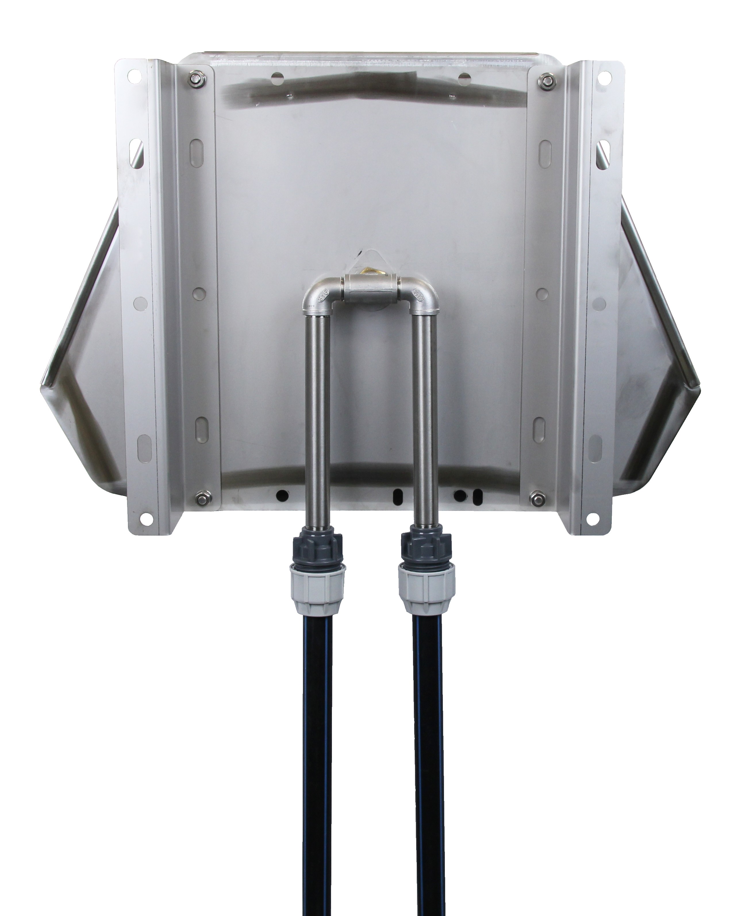 Suevia Doppel-Ventiltrogtraenke Mod. 620, Art.-Nr. 130.0620, aus Edelstahl, m. Schwimmerventil
