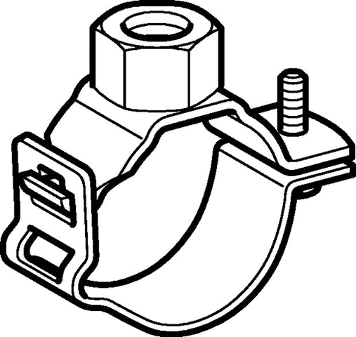 Geberit Rohrschelle verzinkt DN40 mit Muffe R 1/2