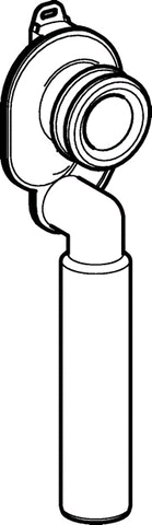 Geberit Urinalabsaugesiphon JetEX d 50 mm mit senkrechten Ablauf