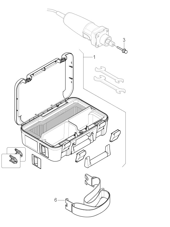 Geberit Mapress Koffer leer für Rohrentgrater RE 1