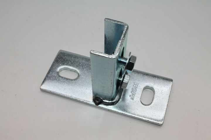 Tyco Sattelflansch SF-S, galv. verz., zu Schienenbreite 30mm (Uni 0,1,2)