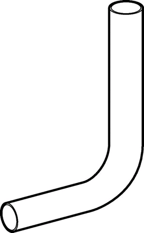 Geberit Spülbogen DR 4 cm, nach rechts abgekröpft