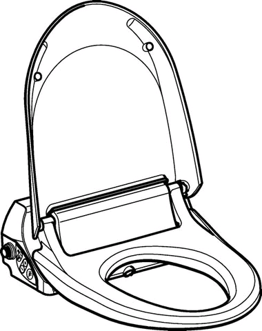 Geberit AquaClean 4000 Aufsatz weiss-alpin