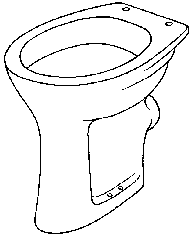 Keramag Flachspül-WC Vitalis 211105, 6L bodenstehend