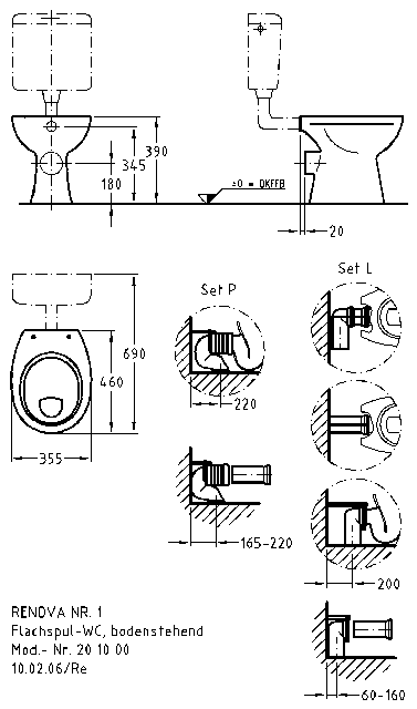 Keramag Flachspül-WC Renova Nr.1 201000