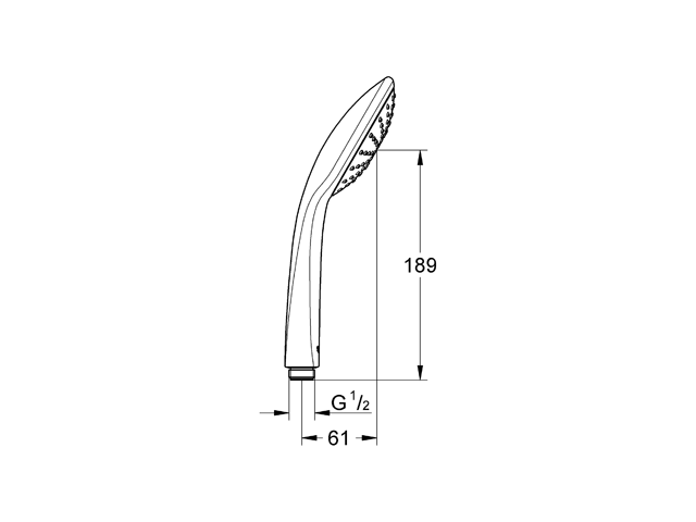 Grohe Handbrause Euphoria Mono 27265 Strahlart Rain Durchflussbegrenzer chrom