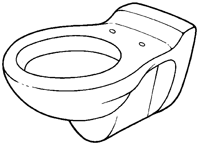 Keramag Tiefspül-WC Kind 201700, 6L wandhängend Abgang waagr.