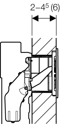 Geberit Sigma40 Betätigungsplatte f. 2-Mengen-Spülung mit Geruchsabsaugung Umluft
