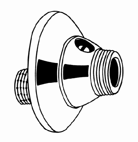 Grohe S-Anschluss 12400 Verstellb. 10mm 1/2"x3/4" absperrbar chrom