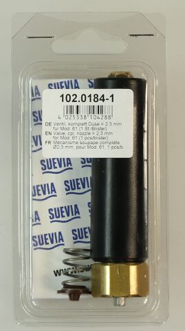 Suevia Ventil komplett mit Duese 2.3mm, Nr. 102.0184 zu Mod. 61 Ideal
