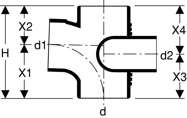 Geberit Silent-db20 Schachtabzweig MAX links