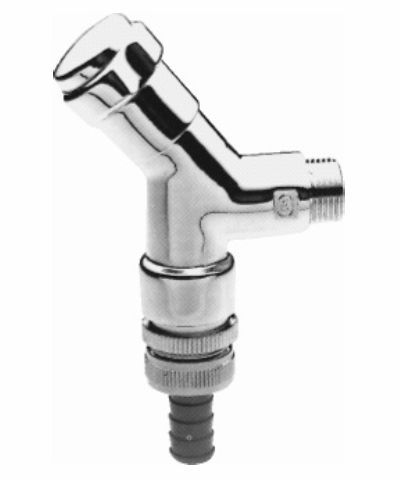 Grohe WAS-Anschlussv. Schrägsitzausf. 41015 Design-Gr. DN15 m. RV chrom