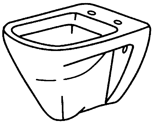 Keramag Flachspül-WC Renova Nr. 1 Plan 202160 wandhängend