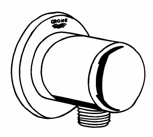 Grohe Wandanschlussbogen Relexa 28671 DN15 für 28212 / 28215 chrom