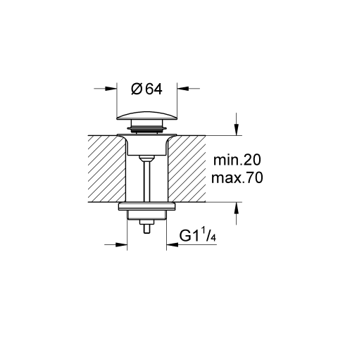 GROHE Ablaufgarnitur 65807