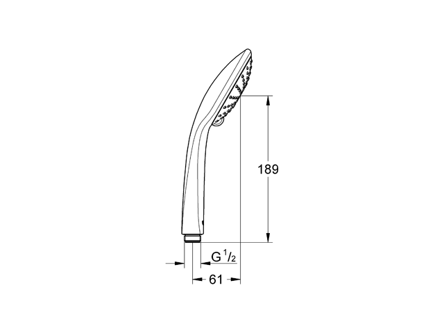 Grohe Handbrause Euphoria 27220 Strahlart Rain chrom