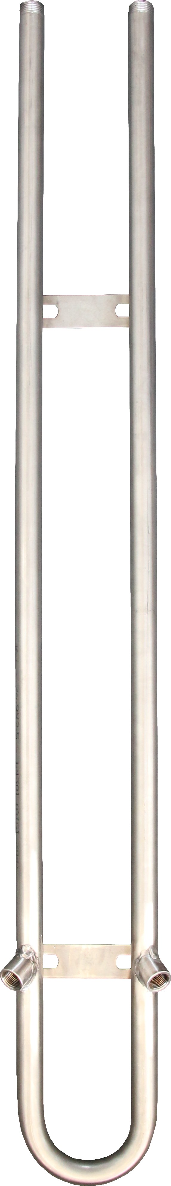 Suevia Umlaufrohr VA ¾", 2 x ¾"AG, 2 x ½" IG, f. 2 Bullennuckel, Nr. 103.2007