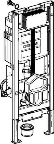 Geberit Duofix Wand-WC 112 cm mit UP-Spülkasten UP320, 8 cm höhenverstellbar