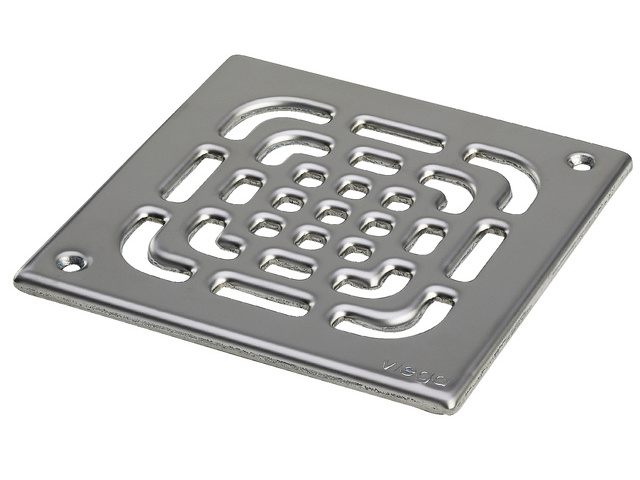 Viega Rost, Mod. 4933.4, aus Edelstahl, 143x143mm, gezogen