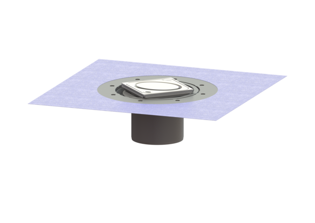 KESSEL Dünnbettaufsatz Variofix, Designrost Oval, mit Lock&Lift, V2A