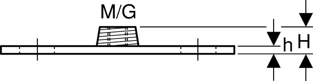 Geberit Grundplatte Muffe M10 und G 1/2
