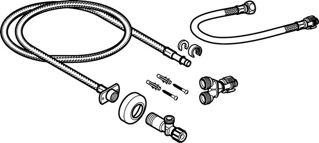 Geberit Fertigmontage-Set für AquaClean Aufsätze und Komplettanlagen für UP-SPK
