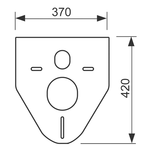 TECEprofil Schallschutzset für WC/Bidet wandhängend