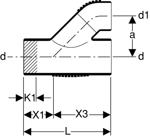 Geberit Silent-db20 Parallelabzweig