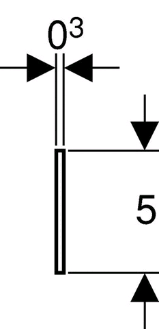 Geberit GIS Dämm- u. Trennstreifen 5 x 0,3 cm, (Rolle 30 m)