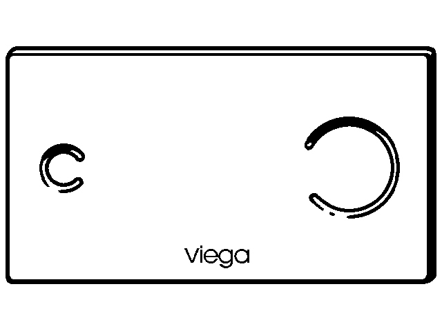 Viega Betätigungsplatte Visign for More 100 sensitive., Mod. 8352.11, 230V