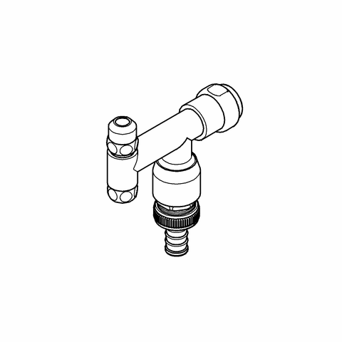 Grohe WAS-Ventil Eckfix 41033 Design-Gr. DN10 mit RV u. Rohrbelüfter chrom