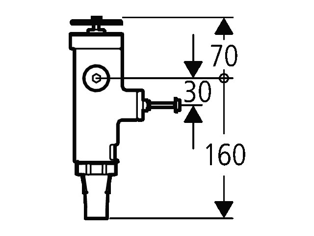 Grohe WC-Druckspüler 43996 Wandeinbau DN20 Austauscharmatur