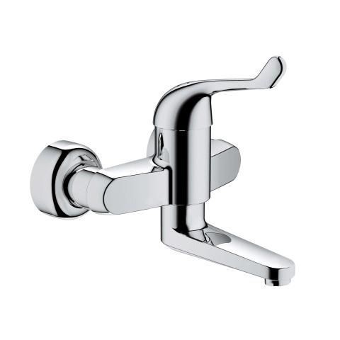 Grohe Sicherheitsmisch-Waschtisch-batterie Euroeco Special 32792 Wandm. Ausl. 200mm chrom