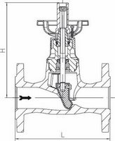 ARI Flanschen-Absperrventil EURO-WEDI 12071, PN16, FTF-1, EN-JL1040, EPDM-Kegel