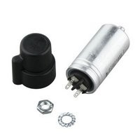 Buderus Kondensator 4 uF, 400V AEG, m. Kappe zu Oel-Geblaesebrenner Buderus Kondensator 4 uF, 400V AEG, m. Kappe zu Oel-Geblaesebrenner