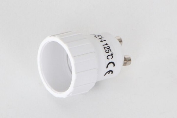 Leuchtenfassungs-Adapter, Sockel GU10, Fassung E14