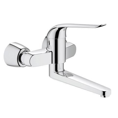 Grohe Einhand-Waschtisch-batterie Euroeco Special 32774 Wandmontage Ausladung 272mm chrom