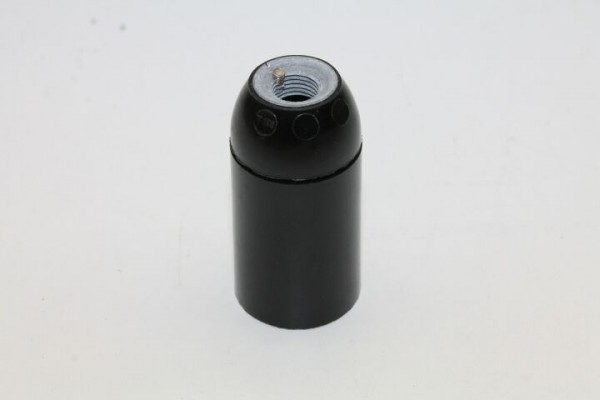 Kunststoff-Fassung E 14, Glattmantel, M10 x 1, schwarz