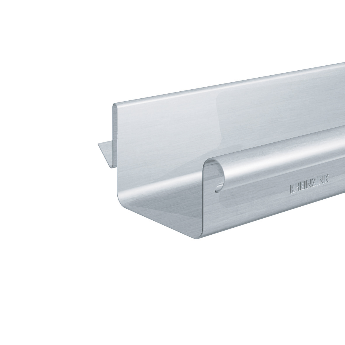 Titanzink-Balkon-Steckrinne walzblank 10-tlg./200mm, S: 0.70mm, L. 3m ...