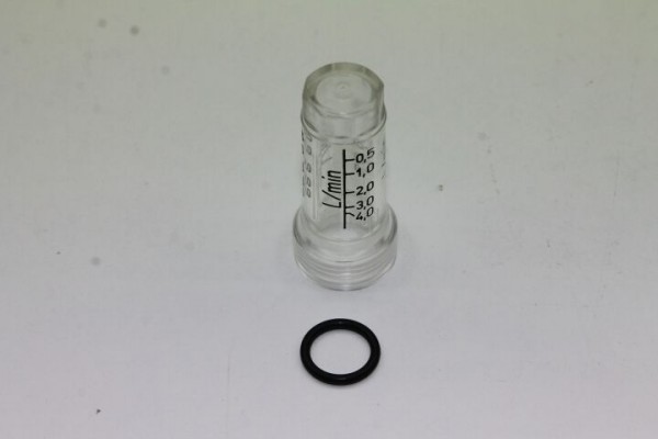 TECEfloor Schauglas Durchflussmesser 0,5 - 4,0 l/min