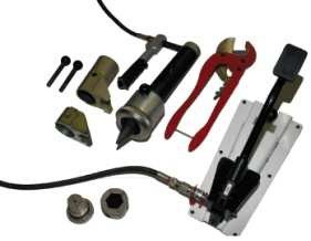 isopex Hydraulisches Presswerkzeug 20 bis 40 mm, Heizung, m. Fußpumpe